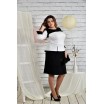 Черно-белое платье 42-74 размер ККК210-0442-1