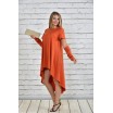 Платье оранжевое ККК158-0342-3