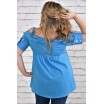 Голубая блузка ККК1536-0331-3