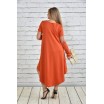 Платье оранжевое ККК158-0342-3