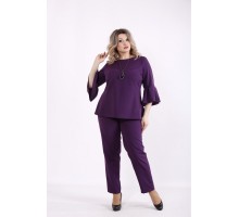 Фиолетовый комплект: блузка и брюки КККZ34-01437-2
