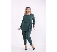 Костюм зеленый: блузка и брюки КККZ44-01433-3
