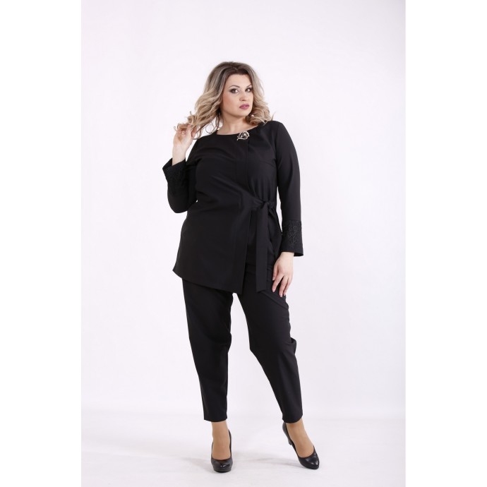 Костюм черный: блузка и брюки КККZ45-01433-2