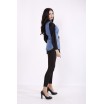 Комплект: черная блузка и джинсовая жилетка КККZ40-j01435-1