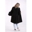 Черное элегантное пальто КККZ3-t01480-1