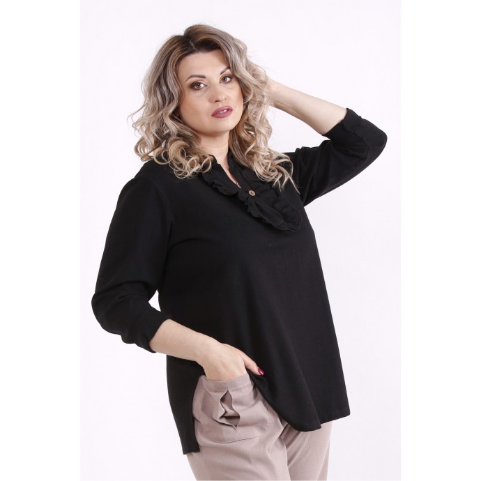 Черная блузка КККX0035-01486-2