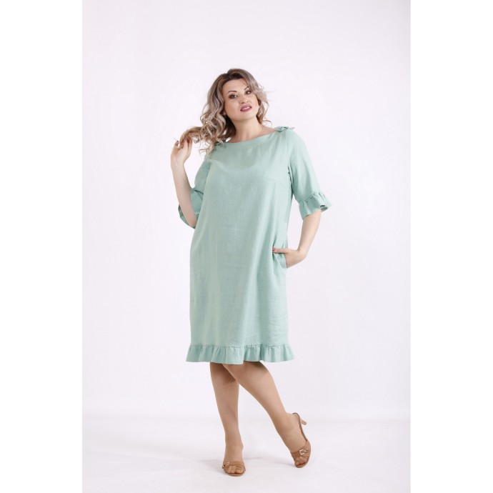 Зеленое платье КККX0037-01485-3