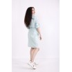 Голубое платье-рубашка КККX0018-01492-1