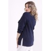 Темно-синяя блузка КККX0036-01486-1
