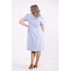 Голубое простое платье КККX0012-01494-1