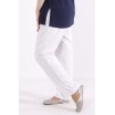 Белые льняные штаны КККX006-b073-1