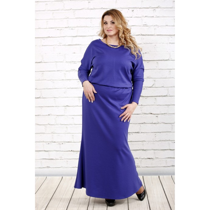 Фиолетовое платье макси ККК1633-0720-1