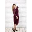 Элегантное бордовое платье ККК1647-0715-2