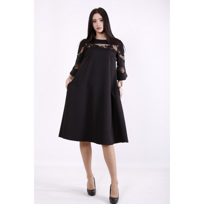 Черное платье ККК99948-01412-1