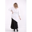 Белая длинная блузка ККК99936-01416-1