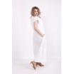Белое легкое платье из бенгалина КККV022-01525-1