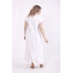 Белое легкое платье из бенгалина КККV022-01525-1