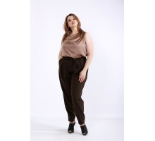 Шоколадный комплект: блузка и брюки ККК55520-01220-3