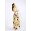 Желтое платье с цветами ККК55512-01224-1