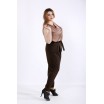 Шоколадный комплект: блузка и брюки ККК55520-01220-3