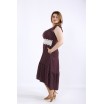 Классное бордовое платье в горошек ККК55533-01216-2