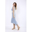Голубое платье с кружевом ККК55534-01216-1