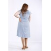 Голубое платье в горошек ККК5559-01225-1