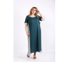 Зеленое макси платье ККК22254-01118-2