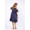 Миди платье с голубым принтом ККК22229-01126-3