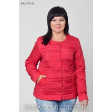 Красная женская куртка короткая ТОП022-PK1-370
