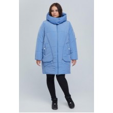 Голубая удлиненная куртка РК11S26-894