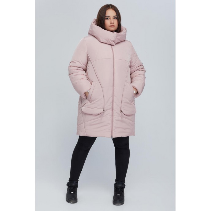 Розовая куртка удлиненная РК11S27-894