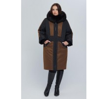 Женское зимнее пальто с натуральной опушкой РК11S51-910